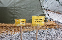 Палаточный лагерь в 36-й ДШБр ВС РК для участников Военного парада. Палатки парадных расчетов десантников.