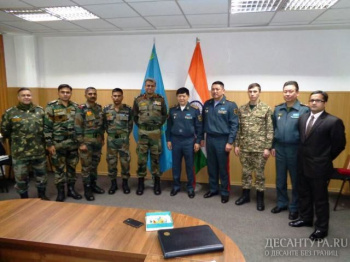 Командующий ДШВ ВС РК принял участие во встрече заместителя Министра обороны РК с делегацией ВС Индии