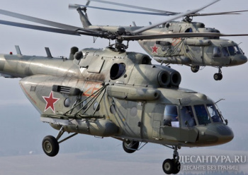 Морские пехотинцы Каспийской флотилии в ходе учения десантировались из вертолетов