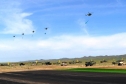 Вертолеты Сил воздушной обороны ВС РК над боевой техникой