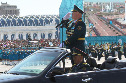 Военный парад в честь Дня защитника Отечества, Астана 7 мая 2014 г.
Главком СВ ВС РК генерал-лейтенант Мурат Майкеев.