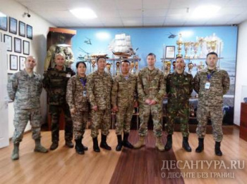 Зарубежная инспекционная группа посетила десантно-штурмовую бригаду ДШВ ВС РК