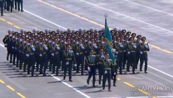 Коробка 36 десантно-штурмовой бригады ВС РК прошла седьмой по счету на параде в Пекине