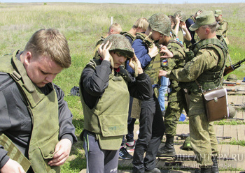На базе 56-й десантно-штурмовой бригады прошли сборы с учащимися