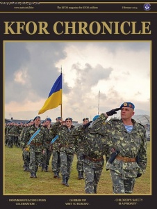 Фото национального контингента в Косово напечатано на обложке журнала «KFOR CHRONICLE» впервые за годы существования этого издания
