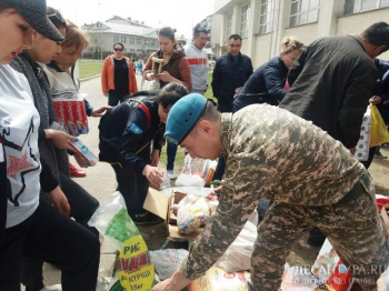 Военнослужащие ДШВ ВС РК оказали помощь пострадавшим от пожара алматинцам