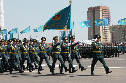 Военный парад в честь Дня защитника Отечества, Астана 7 мая 2014 г.
Пеший парадный расчет Сухопутных войск ВС РК.