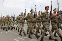 День государственных символов Казахстана в 36 десантно-штурмовой бригаде.
Прохождение подразделений бригады торжественным маршем.