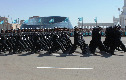 Военный парад в честь Дня защитника Отечества, Астана 7 мая 2014 г.
Военная полиция.