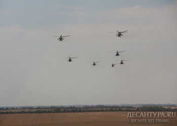 В ЮВО прошло совместное учение экипажей вертолетов и групп спецназа