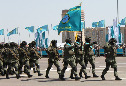 Военный парад в честь Дня защитника Отечества, Астана 7 мая 2014 г.
Силы специальных операций.