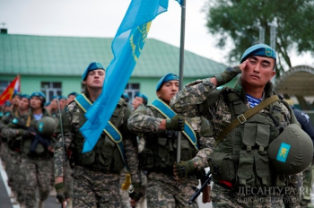 Казахстанские десантники прибыли в Беларусь для участия в миротворческом учении «Нерушимое братство-2016»