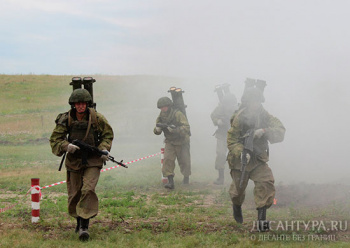 Команда Воздушно-десантных войск заняла второе место в конкурсе огнеметчиков ВС РФ