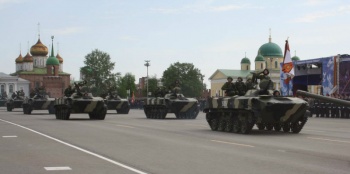 В Туле проходит первая репетиция военного парада