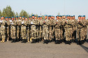 Проводы солдат срочной службы в 36 десантно-штурмовой бригаде. Астана 11 мая 2014 года.
