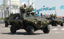 Военный парад в честь Дня защитника Отечества, Астана 7 мая 2014 г.
Десантники 36 ДШБр на БРМ "Кобра" 