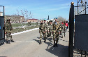 Экскурсия победителей степногорских школьных соревнований в 36 десантно-штурмовую бригаду ВС РК.
