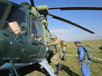 На юге Кыргызстана завершилось военное учение «Бросок белого барса-2013»