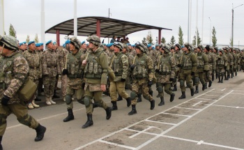 В 36 десантно-штурмовой бригаде СВ ВС РК состоялась церемония прощания с увольняемыми в запас десантниками