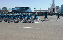 Военный парад в честь Дня защитника Отечества, Астана 7 мая 2014 г.
Парадный расчет военнослужащих женщин.
