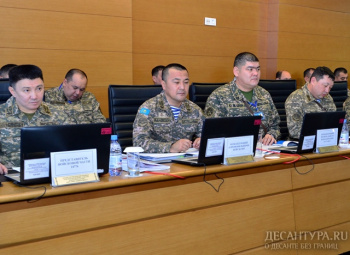 Офицеры Десантно-штурмовых войск ВС РК задействованы в командно-штабной военной игре