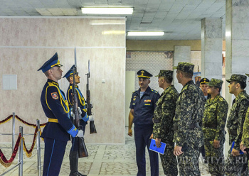 В бригаду спецназа ЦВО прибыла военная делегация из Узбекистана