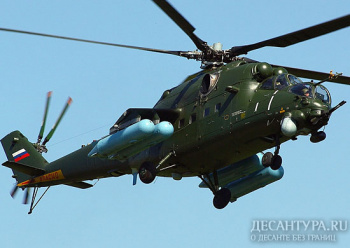 Спецназ ЮВО отработал приемы прицельной стрельбы с борта вертолета